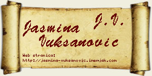 Jasmina Vuksanović vizit kartica